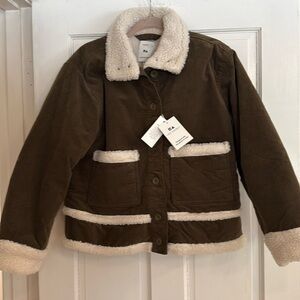 Women’s corduroy jacket, Free Assembly, Size S, Color Hunter Green,NWT